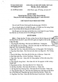 Quyết định thành lập Ban Tổ chức Hội thi Sáng tạo kỹ thuật lần thứ V (2018-2019)