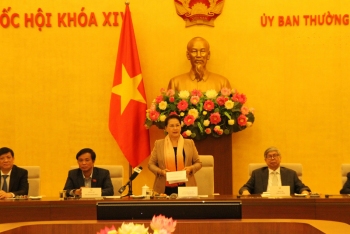 Chủ tịch Quốc hội Nguyễn Thị Kim Ngân phát biểu tại cuộc gặp mặt