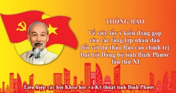 Lấy ý kiến Nhân dân đóng góp vào Dự thảo Báo cáo Chính trị của Ban Chấp hành Đảng bộ tỉnh Khóa X tại Đại hội Đại biểu Đảng bộ tỉnh Bình Phước lần thứ XI