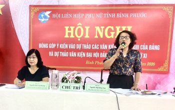 Phụ nữ Bình Phước góp ý Dự thảo văn kiện Đại hội Đảng bộ tỉnh lần thứ XI,  nhiệm kỳ 2020-2025