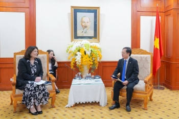 Bộ trưởng Huỳnh Thành Đạt tiếp bà Wendy Umberger, Tổng Giám đốc điều hành ACIAR.