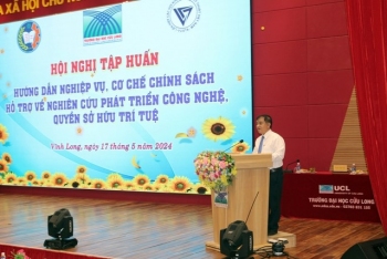 Ông Thái Văn Tào, Phó Chủ tịch Liên hiệp các Hội KH và KT phát biểu khai mạc Hội nghị