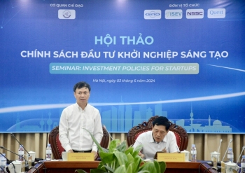 Thứ trưởng Hoàng Minh cho biết Bộ KH&CN đang tập trung xây dựng Nghị định về ĐMST, KNST.