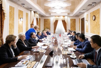 Toàn cảnh buổi làm việc giữa Đoàn công tác Bộ KH&CN Việt Nam và Tập đoàn ROSATOM.