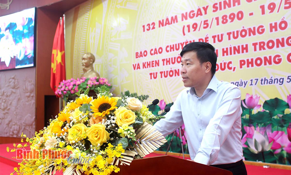 Ủy viên Trung ương Đảng, Bí thư Tỉnh ủy Nguyễn Mạnh Cường thông báo nhanh kết quả Hội nghị Trung ương 5, khóa XIII