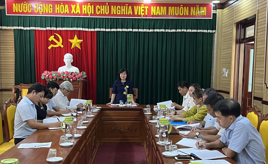 Ban Tổ chức Hội thi làm việc tại thị xã Phước Long