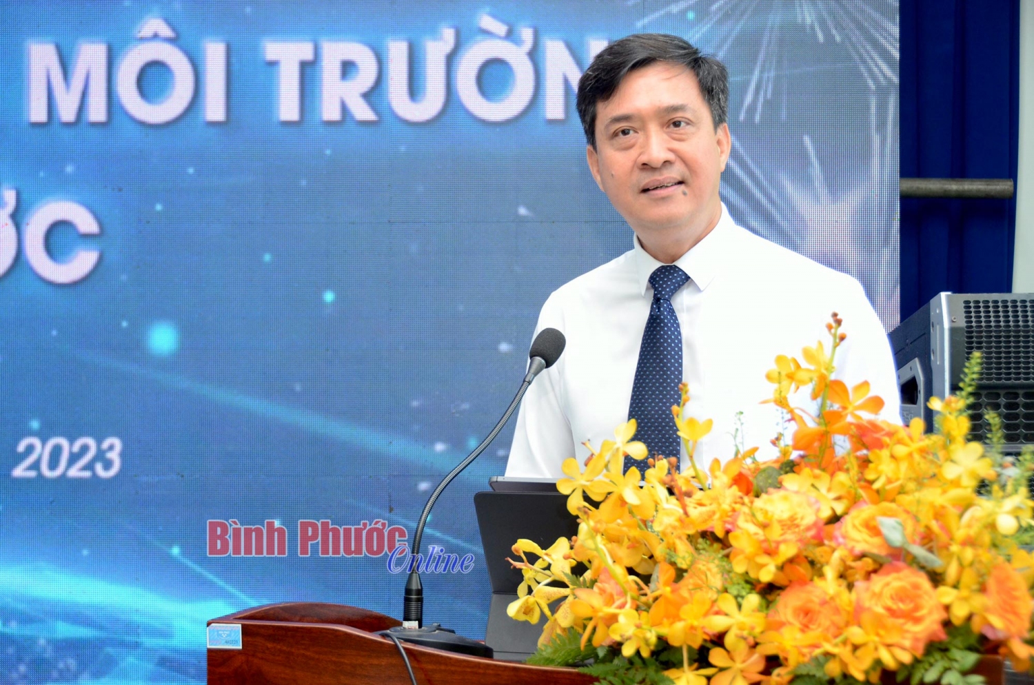 Phó Tổng giám đốc Tập đoàn VNPT Nguyễn Nam Long phát biểu tại lễ khai trương