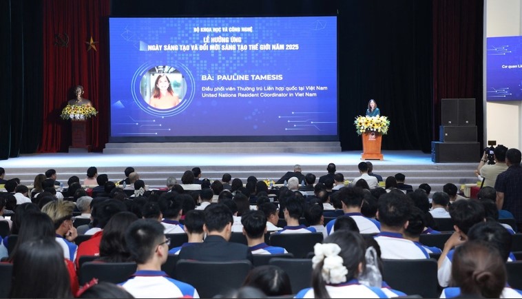 Toàn cảnh Lễ hưởng ứng Ngày Sáng tạo và Đổi mới sáng tạo thế giới năm 2025.